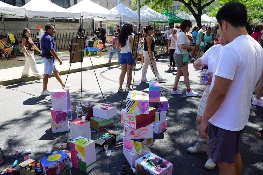 REALM's workshop on Park Avenue during NYC Summer Streets